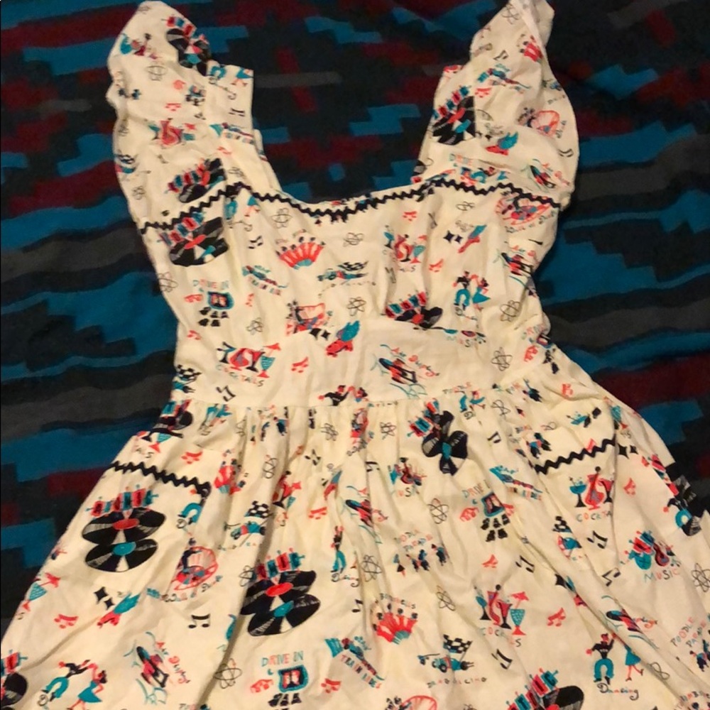 Bernie dexter atomic festival peasant dress